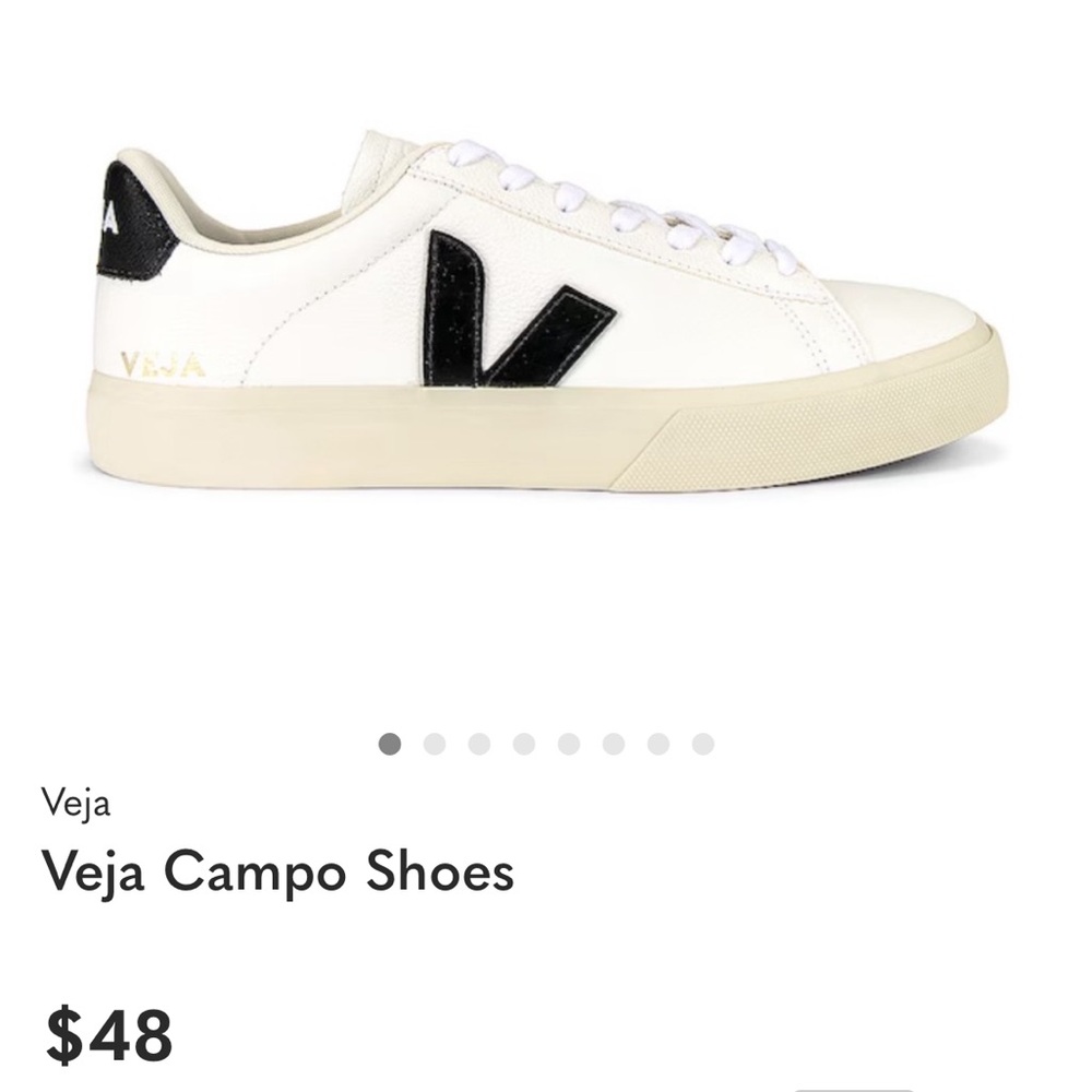 Veja women’s classic white and black campo sneakers